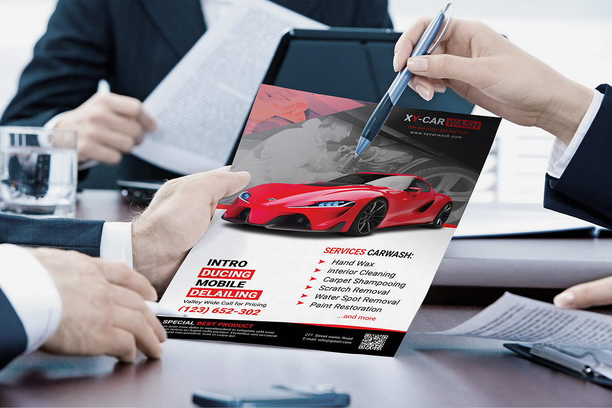 Car Wash Flyer Templates, a Flyer Template by ideaz_sabbir (Photo 5 of 7)