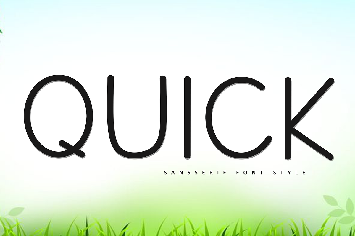 Quick, a Sans Serif Font by FreshTypeINK (Photo 1 of 8)