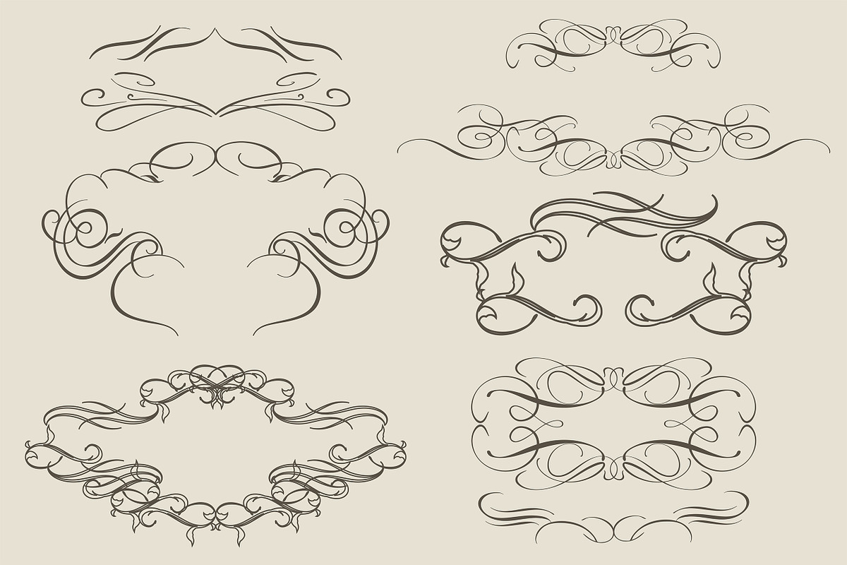 Hand drawn vintage ornaments set, an Object Graphic by FleurArt (Photo 7 of 10)