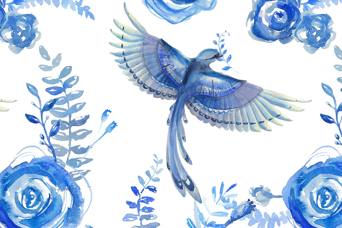 Watercolor seamless pattern, a Pattern Graphic by kizi