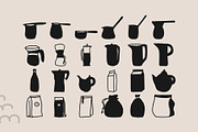 200+ COFFEE CLIPARTS, HAND DRAWN SET, a Food Illustration by JuDesign (Thumbnail 7 of 20)