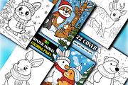 200 Winter Animas Coloring Pages, a Seasonal Illustration by BrandlyTemplate (Thumbnail 1 of 4)