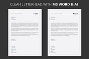 Clean Letterhead, a Stationery Template by DesignGhar (Thumbnail 5 of 5)