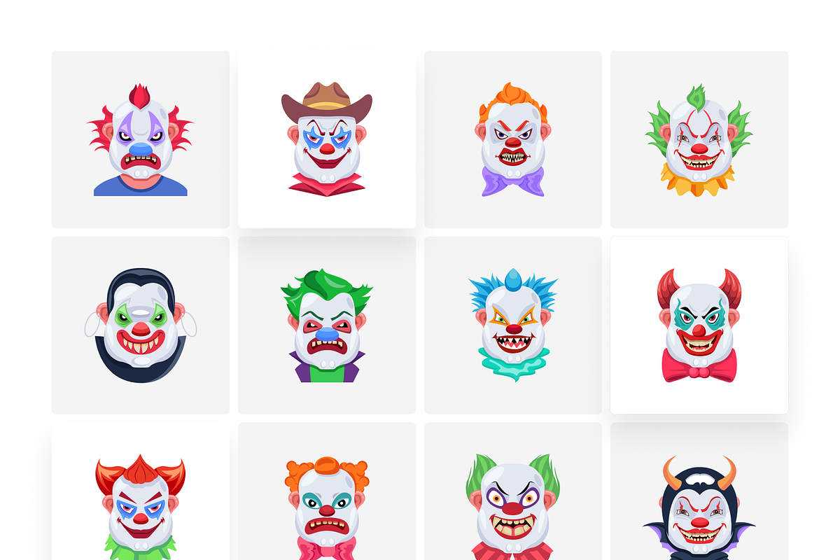 Scary Face Vector Set, an Emoji Icon by Vectors Market (Photo 5 of 7)