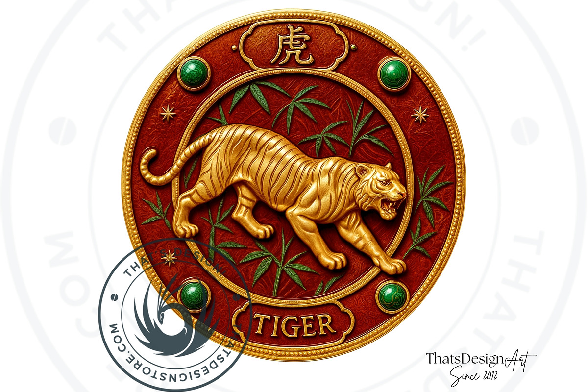 Chinese zodiac Clipart set V2, a Decorative Illustration by ThatsDesignArt (Photo 4 of 10)