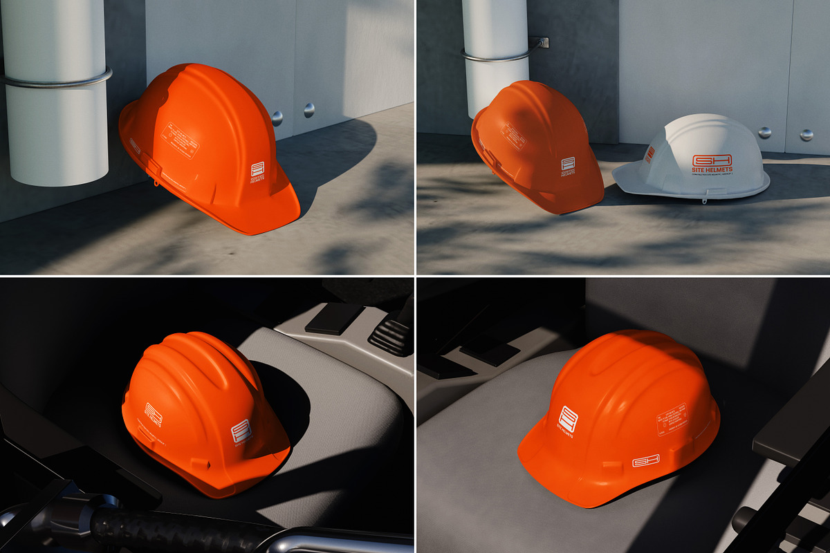 20+ Safety Helmet Mockups Bundle, a Mockup by Vitora Mockup (Photo 5 of 14)