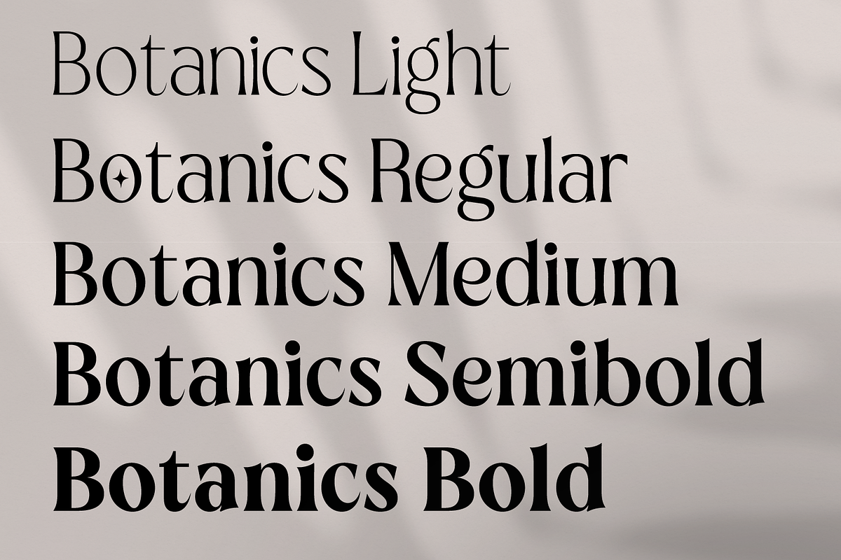Botanics Display Variable, a Serif Font by Typetemp Studio (Photo 6 of 11)