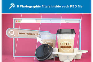 Coffee Cup Website Mockup