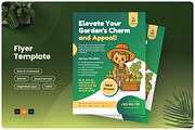 Illustration Gardening Service Flyer, a Flyer Template by Annora Studio (Thumbnail 1 of 5)
