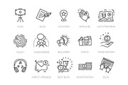 Blogger, Blogging, Blog icons set, a Technology Illustration by Tettygreen (Thumbnail 3 of 3)