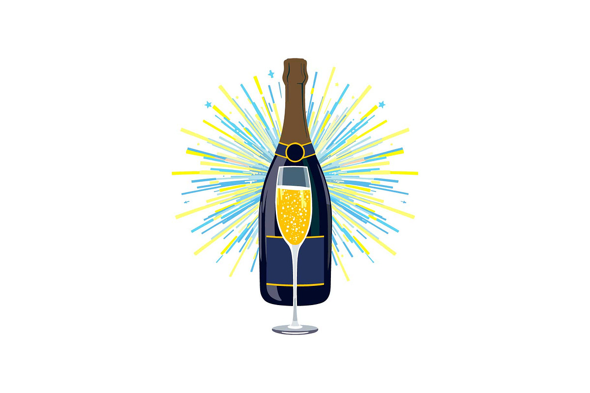 Sparkling Champagne Art Pack, an Object Graphic by Gfx_Store (Photo 5 of 16)