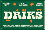 Driks - Serif Retro Font, a Serif Font by MaikoHatta (Thumbnail 5 of 7)