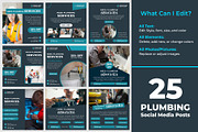 Plumbing - Canva - Posts - Editable, a Social Media Template by Mohammad Sarfaraz (Thumbnail 2 of 5)