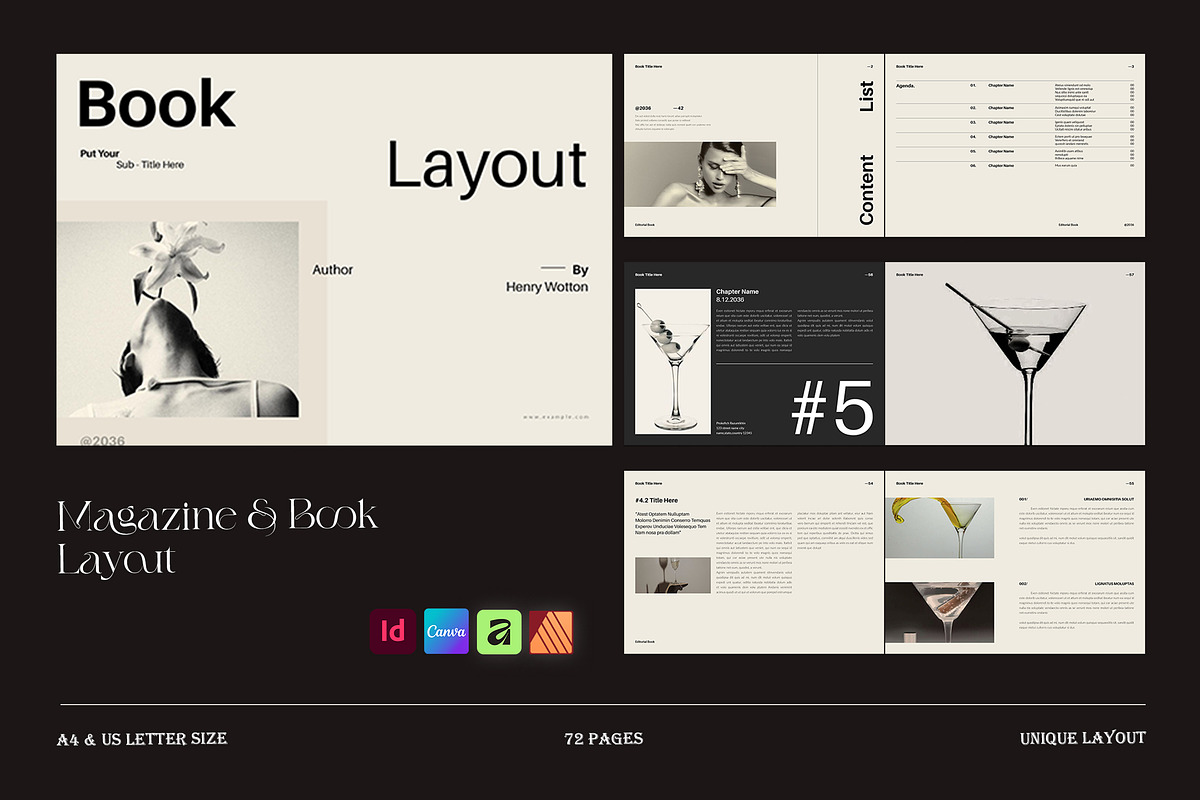 Editorial Magazine & Book Layout, a Magazine Template by TemplateFolio-Shop (Photo 1 of 21)