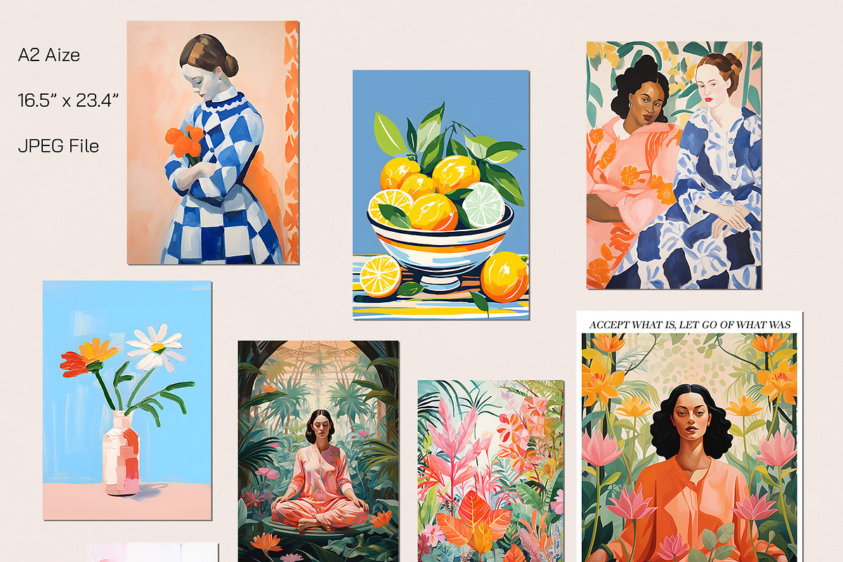 Vibrant Maximalist Wall Art Gallery, a Background Graphic by Essentially Nomadic (Photo 3 of 9)