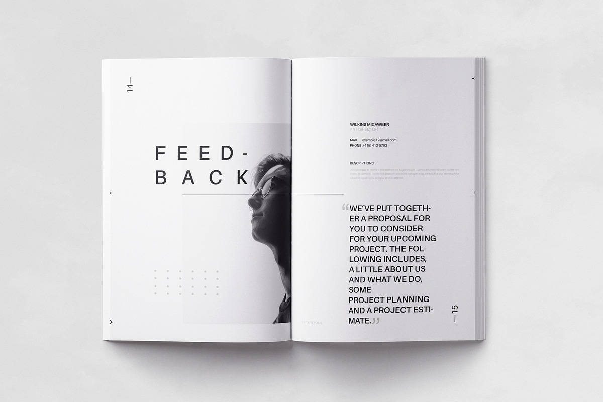 Minimalism Proposal Design Template, a Brochure Template by ArtisanaAura (Photo 7 of 15)