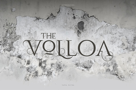 Volloa Decorative Typeface