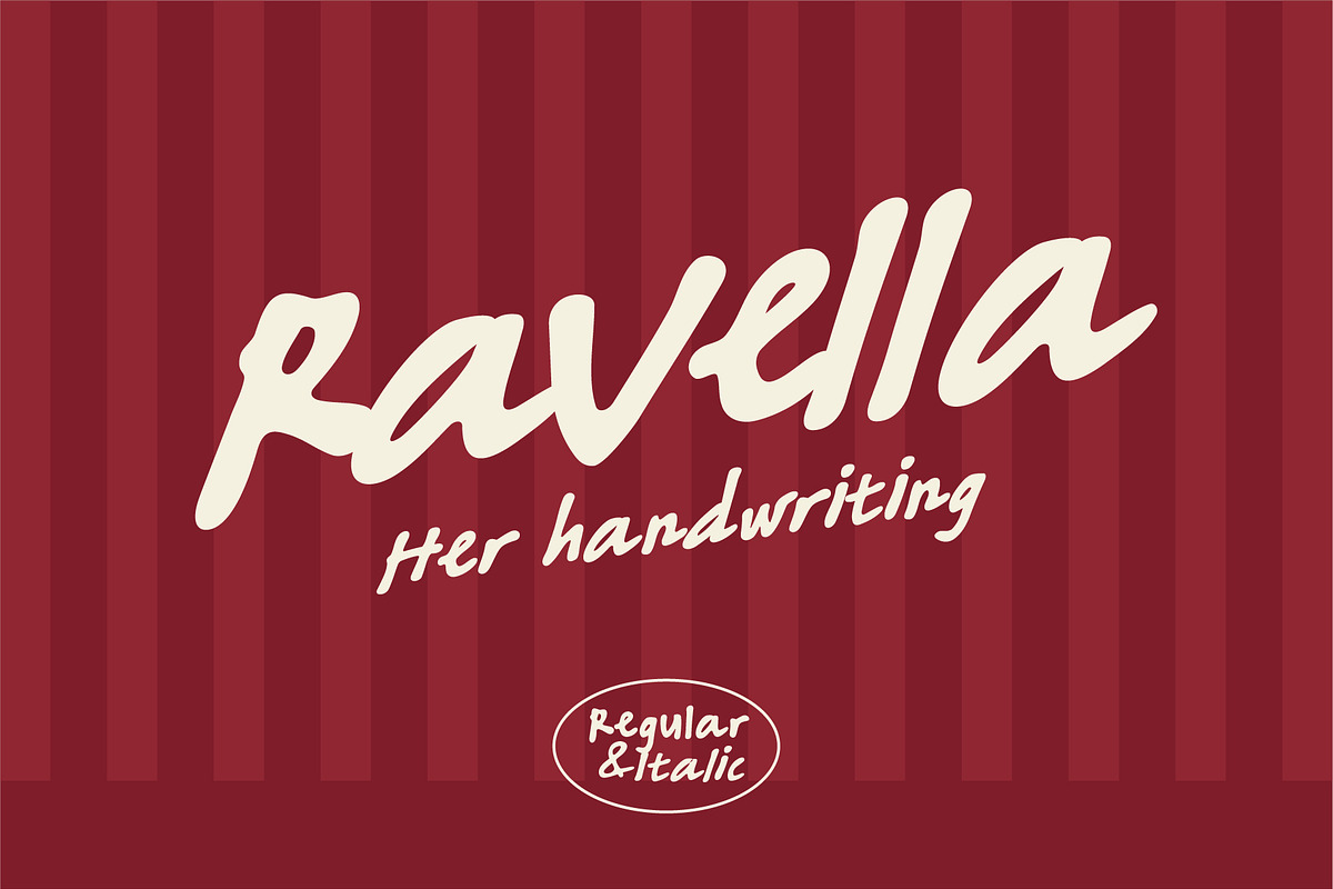 Ravella - Her Handwritten Font, a Font by Uncarving (Photo 2 of 9)