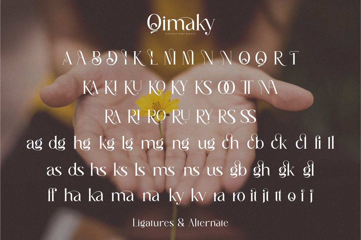 Qimaky _ elegant font beauty, a Serif Font by Penatic Studio (Photo 10 of 10)