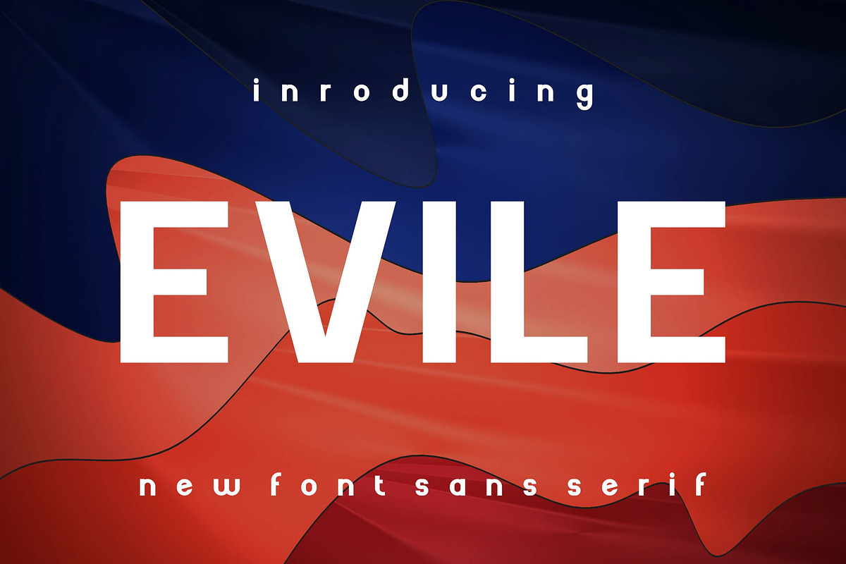 Evile, a Sans Serif Font by riotama85 (Photo 1 of 5)