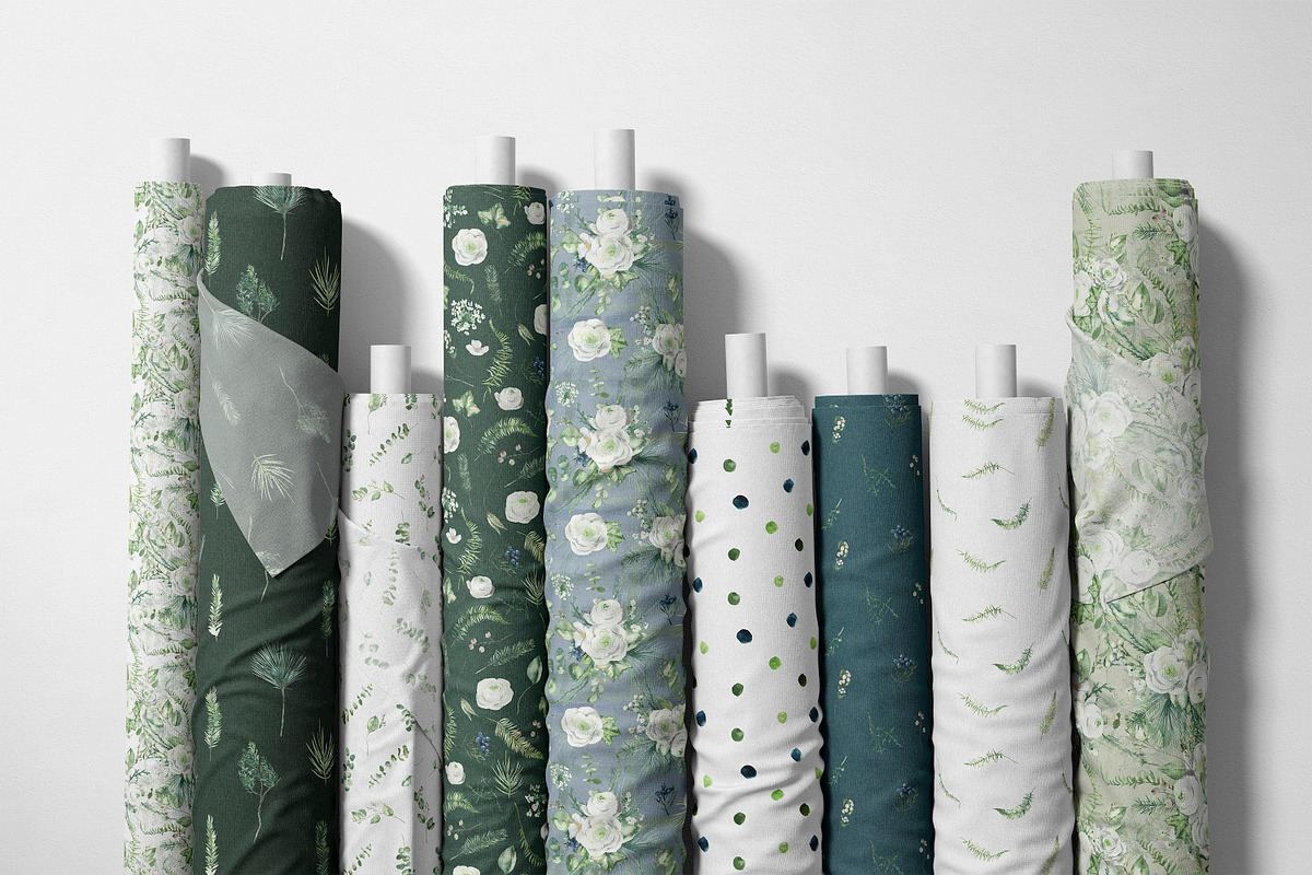 Winter Whisper Watercolor Collection, a Decorative Illustration by Les Frolova (Photo 9 of 10)