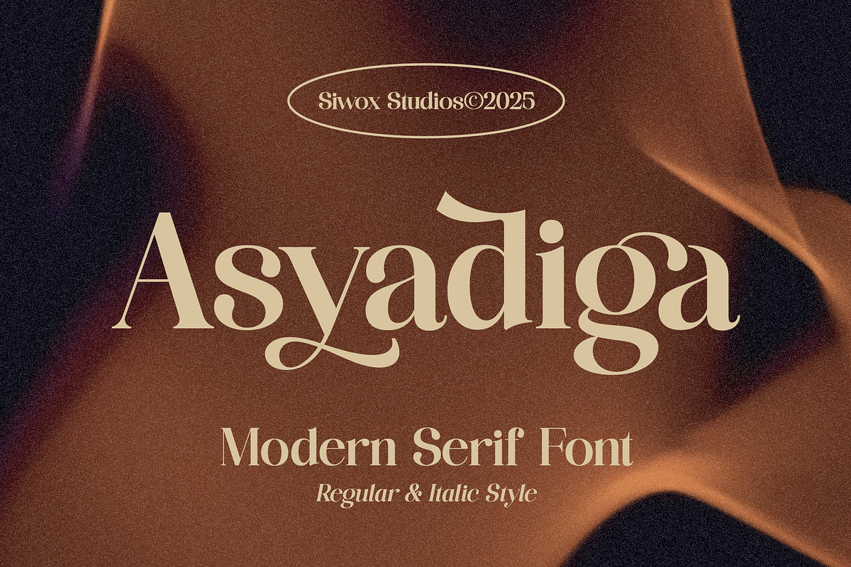 Asyadiga - Modern Serif Font, a Serif Font by Siwox Studios (Photo 1 of 9)