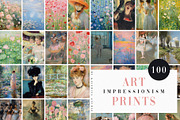 Impressionism Art Print Gallery, a Background Graphic by Kaleriia (Thumbnail 1 of 8)