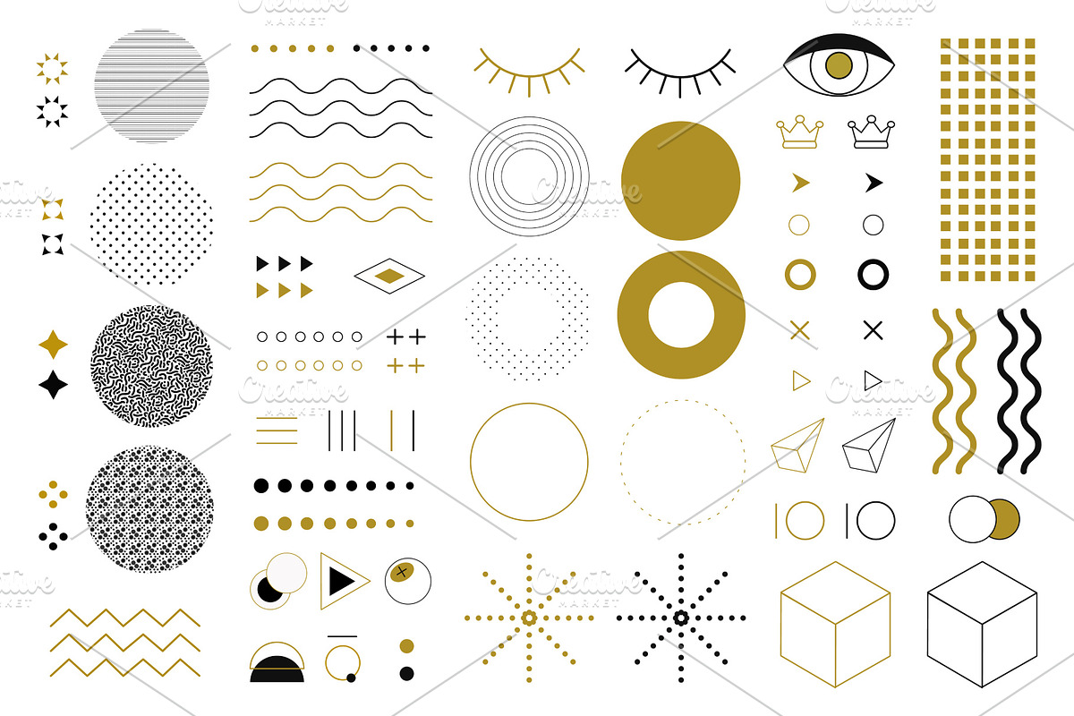 70 Memphis elements. Vector., a Pattern Graphic by KENO Mascots (Photo 2 of 5)