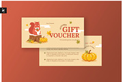 Cute Autumn Gift Voucher, a Stationery Template by Neermana (Thumbnail 1 of 4)