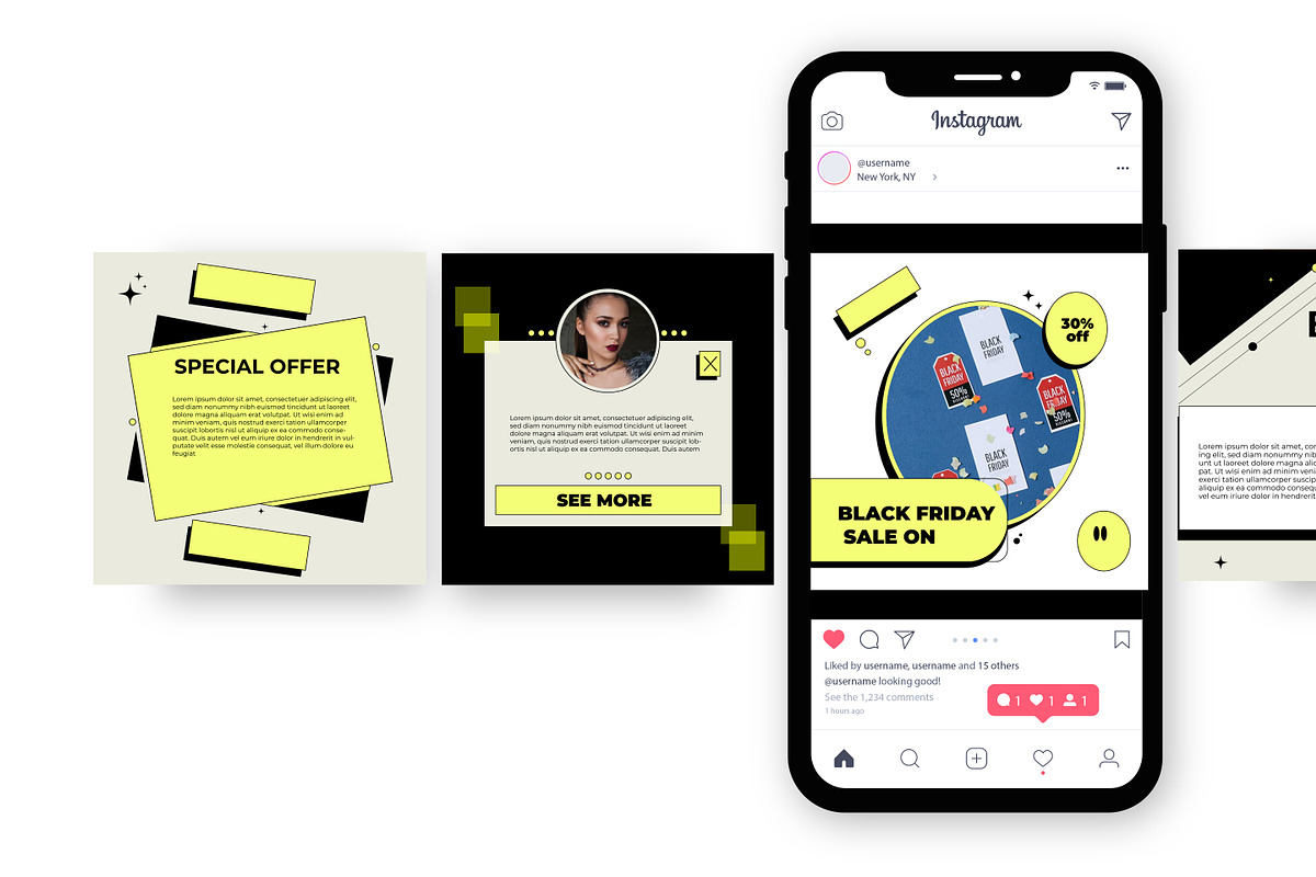 20 social media post design template, a Social Media Template by graphic bakers (Photo 5 of 15)