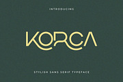Korca – Fashion Geometric Font, a Sans Serif Font by Artiveko (Thumbnail 1 of 10)