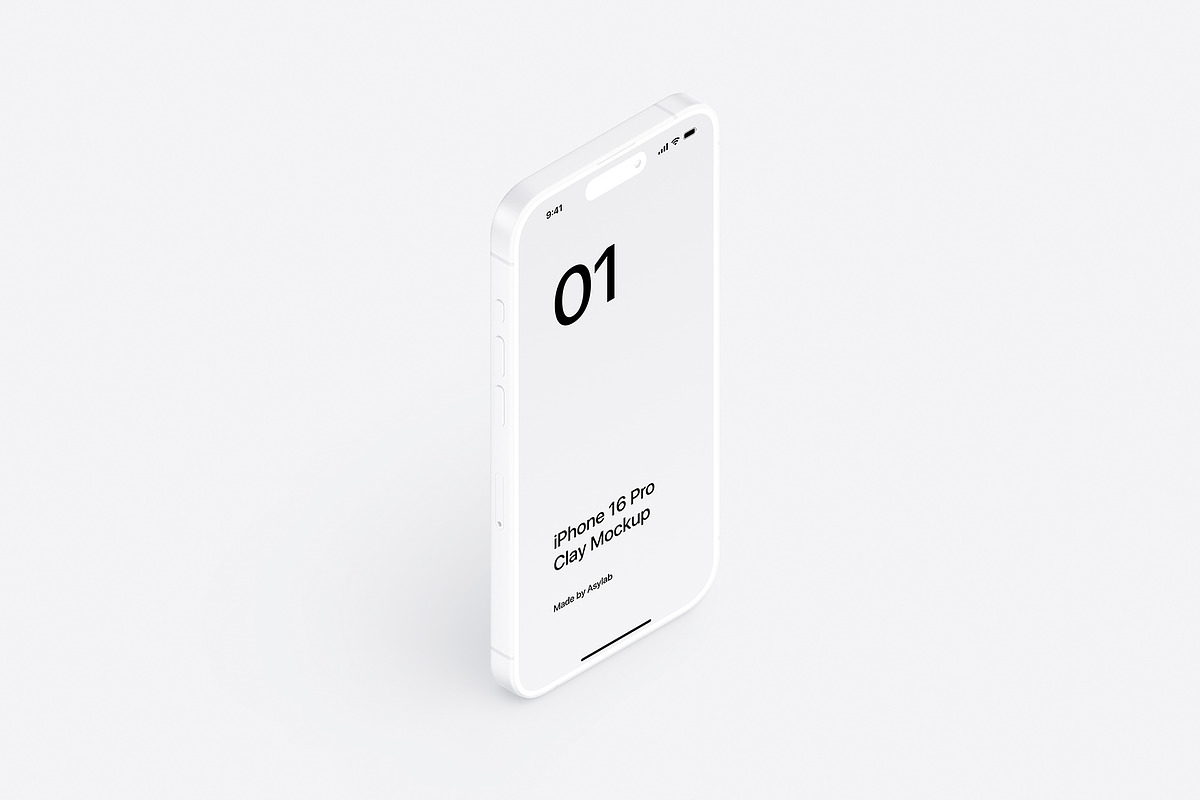 iPhone 16 Pro Clay - 24 Mockups, an iPhone Mockup by Asylab (Photo 19 of 58)