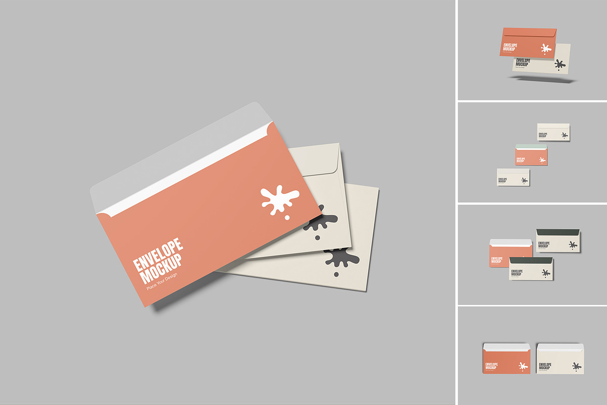 High Quality Envelope Mockup, a Print Template by lamorastudio (Photo 1 of 12)