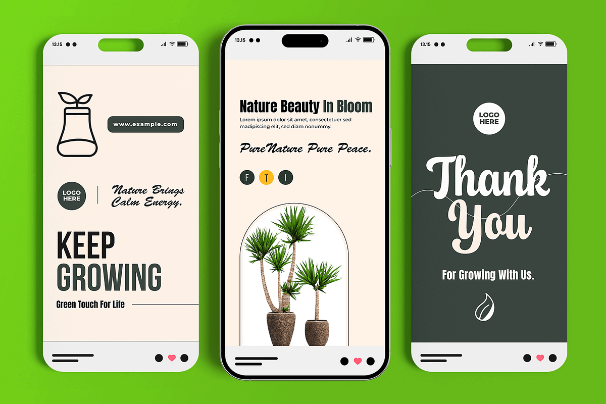 Nature Social Media Story Template, a Social Media Template by MightyDesign (Photo 3 of 6)