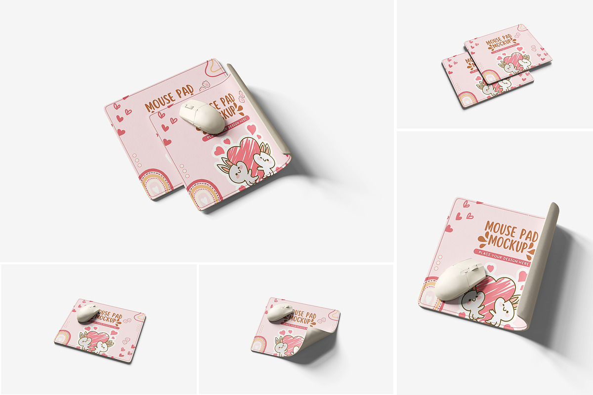 Mouse Pad Mockup, a Product Mockup by Indah (Photo 1 of 6)