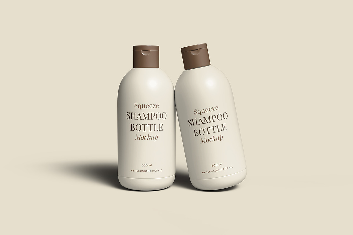 Squeeze Shampoo Bottle Mockup, a Packaging Mockup by Illusiongraphic (Photo 7 of 22)