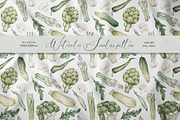 Green Vegetables seamless pattern, a Pattern Graphic by SirenaArt (Thumbnail 1 of 11)