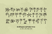 Tropic Palm 30 Raw & Organic Icons, an Object Graphic by dailygraphic (Thumbnail 4 of 7)