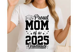 Proud Mom Graduate 2025 Svg, an Object Graphic by Digi_Design_World
