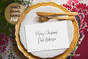 Mockup holiday menu PSD, a Product Mockup by JAY MID IMAGE (Thumbnail 4 of 6)