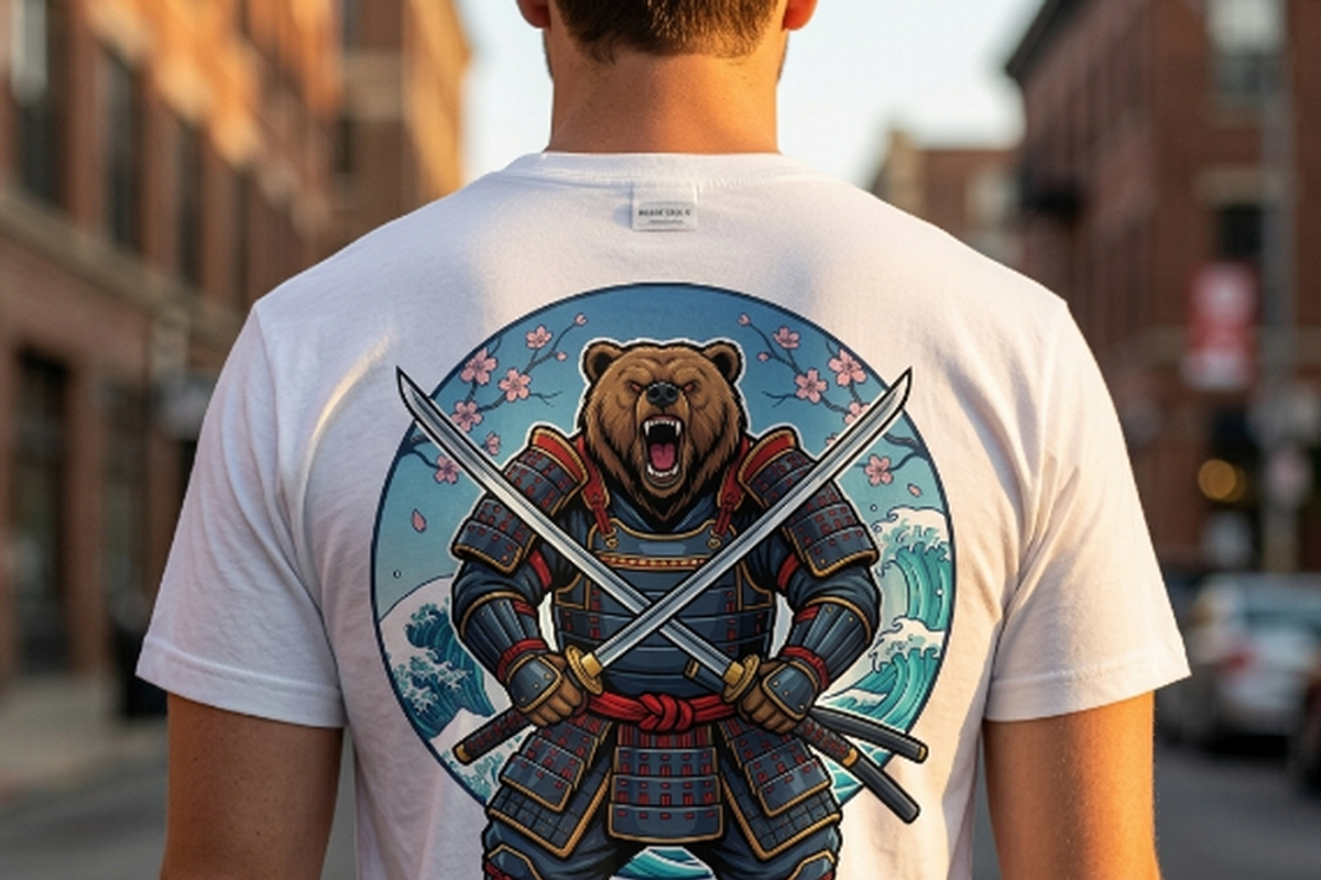Gangster Bulldog Hoodie Art, a Shirt Mockup by Vector Stall (Photo 13 of 13)