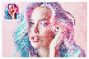 Multi Shape Mosaic Photoshop Action, an Action Add-On by DesignRocket (Thumbnail 7 of 10)