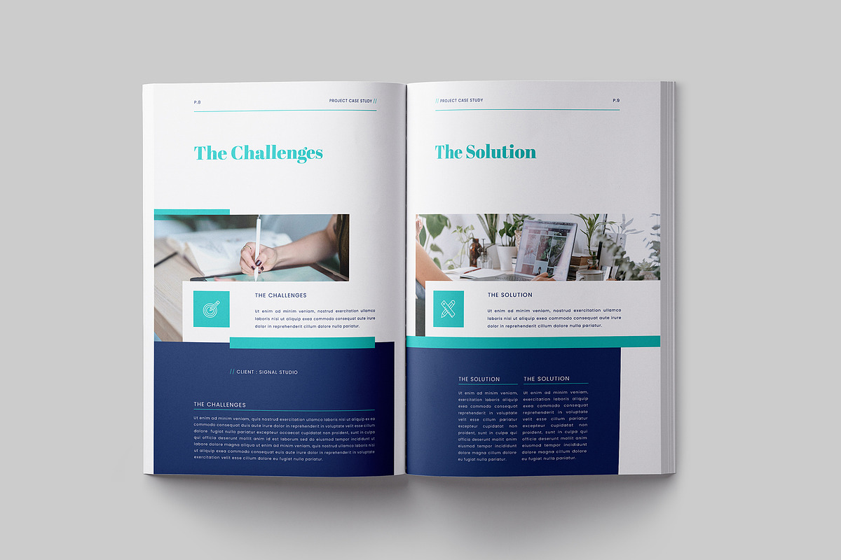 Case Study Template, a Brochure Template by Designsoul14 (Photo 7 of 10)
