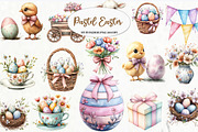 Pastel Easter Watercolor Clipart, an Illustration by Watercolor design (Thumbnail 8 of 8)