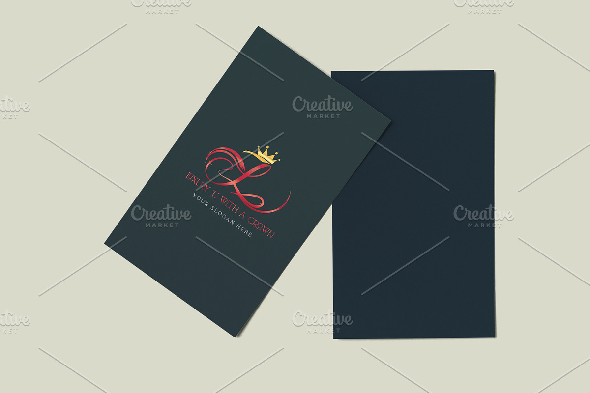Stylized 'L' With a Crown Logo, a Branding & Logo Template by FusionadCreates (Photo 4 of 6)