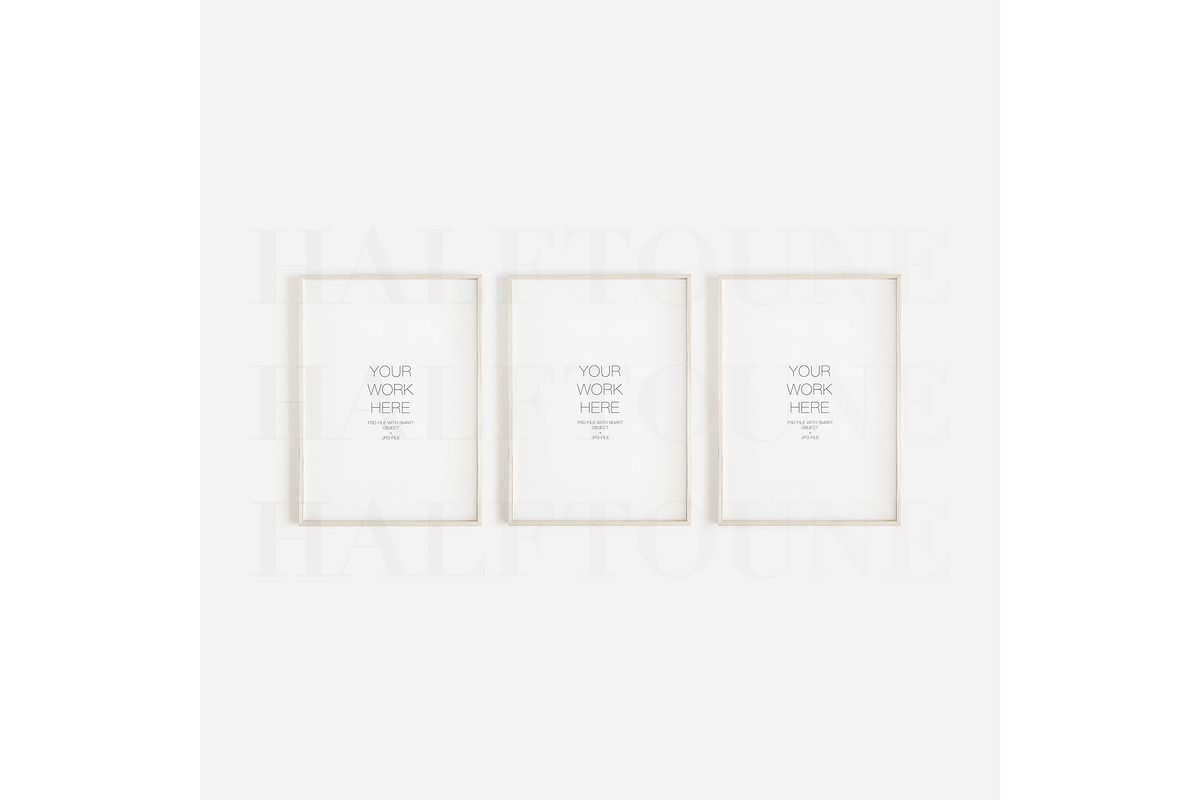 Thin Wooden Frame Mockup Bundle, a Mockup by HALFTOUNE (Photo 10 of 12)