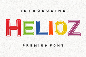 Helioz, a Handwritten Font by Fourteen Letter