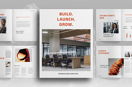 Orange Business Brochure Template