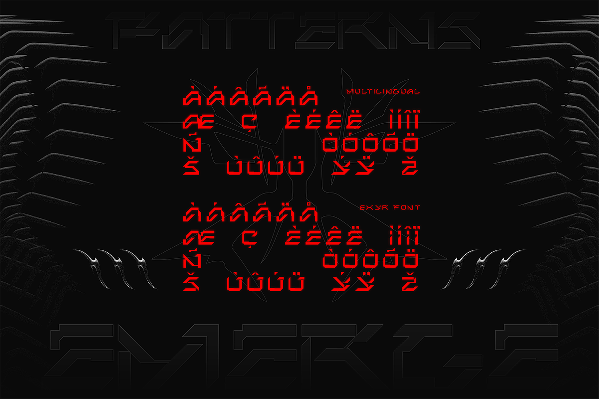 EXCYR | Futuristic Cyber Font, a Sans Serif Font by Nol 3 Studio (Photo 7 of 9)