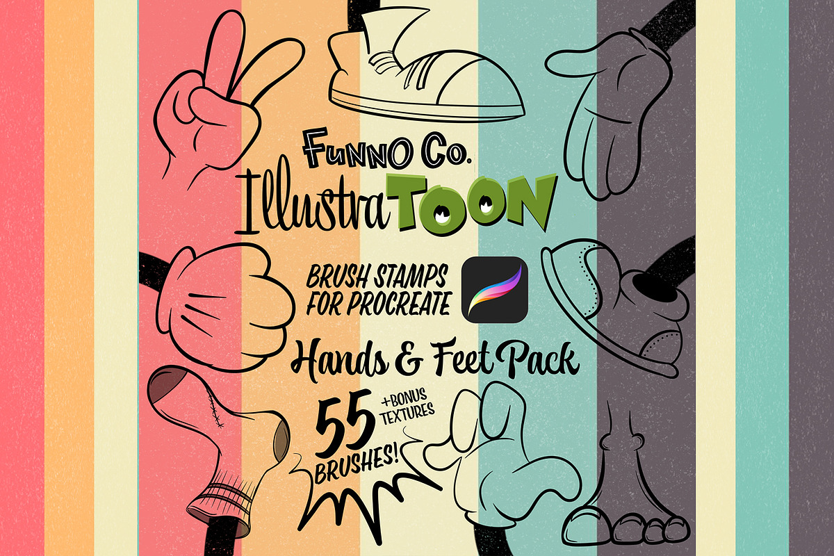 Procreate Bundle! Cartoon Creator, a Brushes & More by Funno Co. (Photo 3 of 10)